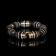 Pulsera de nueve cuentas Dzi, dinastía Liao