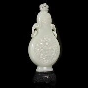 Jarrón de jade blanco de Hetian