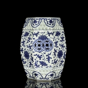 Asiento octogonal de ceramica