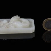 Recipiente de jade blanco de Hotian 