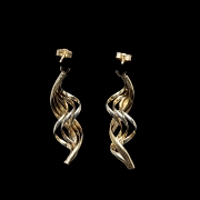 Pendientes de oro amarillo