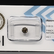 Diamante natural talla brillante, 0.55 ct, certificado IGI