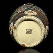 Jarrón de porcelana con guerreros, Nanjing, S.XX - 7