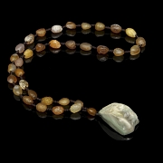 Necklace with agate beads, 20th century