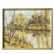A. Anglada (20th century) ‘Landscape by the River’