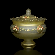 Enamelled glass bonbonniere, 20th century - 1