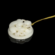 Colgante Bi de jade blanco 