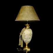Table lamp with porcelain body, 20th century