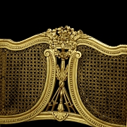 Pareja de sillas estilo Luis XV, s.XIX - 6