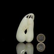 White jade figurine ‘Zucchini’, Qing dynasty - 5
