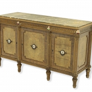 Wooden and porcelain hall set, 20th century - 5