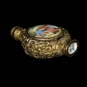Snuff bottle ‘Gallant Scene’, with Qianlong brand name - 6