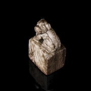 Jade ‘Cat Beast’ seal, Ming dynasty