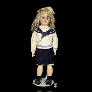 Recknagel, Muñeca parlante de porcelana DEP, molde de Rempel & Alt, Turingia, c. 1905-1914