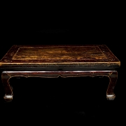 Mesa baja de té de madera, s.XIX-XX