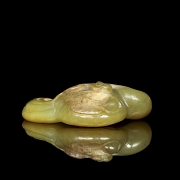 Figura de jade amarillo 