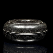 Caja de madera tallada, dinastía Qing