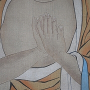 Chinese painting “Arhat in Meditation,” signed Ding Guanpeng - 4