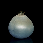 Jarrón globular de Liulí, dinastía Tang