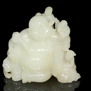 Figura de jade blanco 
