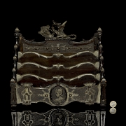 Wooden and metal letter holder, 19th century - 6