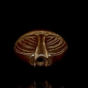 Carved jade pendant ‘Cicada’, Liangzhu culture - 4