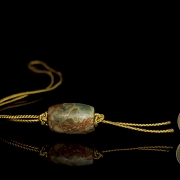 Carved jade bead, Hongshan culture