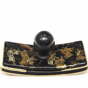 Papier-mâché ink blotter ‘Chinese Scene’