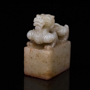 Sello de jade blanco