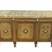 Wooden and porcelain hall set, 20th century - 6