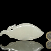 Placa de jade blanco