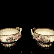 Capodimonte porcelain ‘Pair of soup tureens’, 20th century - 19