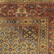 Alfombra Iraní de lana, seda y algodón, s.XX