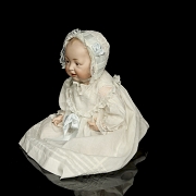 Muñeca de porcelana de carácter Hertel, Schwab & Co., Alemania, c. 1912-1915