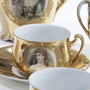 Juego de cafe dorado - 12