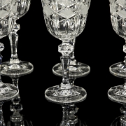 Bohemian glassware set, 20th century