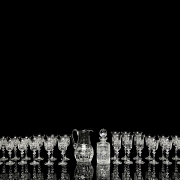 Bohemian glassware set, 20th century