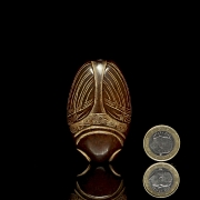 Carved jade pendant ‘Cicada’, Liangzhu culture - 6