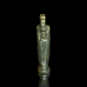 Jade-carved figure, “Vase”, Qing Dynasty