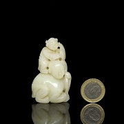 Figura de jade blanco 