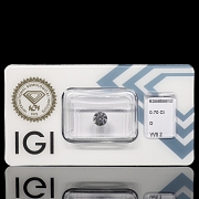 Diamante natural talla brillante, 0.70 ct, certificado IGI