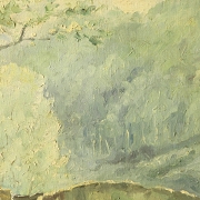 J. Mettlach (20th century) ‘Bridge between rocks’ - 1