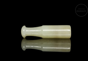 Carved jade mouthpiece, Qing dynasty