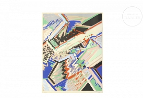 Angel Orcajo (1934) 'Abstract composition'