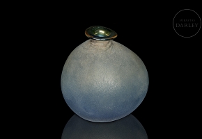 Jarrón globular de Liulí, dinastía Tang