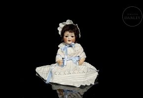 Muñeca de porcelana de carácter Heubach Köppelsdorf, Alemania, c. 1920-1925