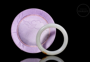 Hetian white jade bracelet, Qing dynasty