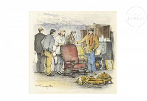 Rafael Garrich (1930–1994) “Antique Dealer”, 1987