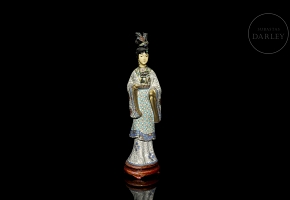 Figura de cloisonné