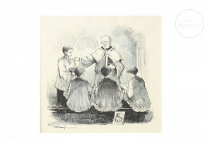 Rafael Garrich (1930–1994) ‘Catechism Lesson’, 20th century